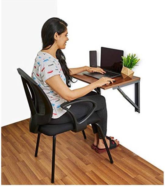 HOMERK HOMERK Wall mounted Office Study table(67.5 X 56 inches) Foldable Laptop Table Engineered Wood Multipurpose Table