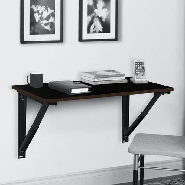KAWACHI Wall Mount Folding Laptop Study Table, Work Table, Kitchen Table Engineered Wood Study Table