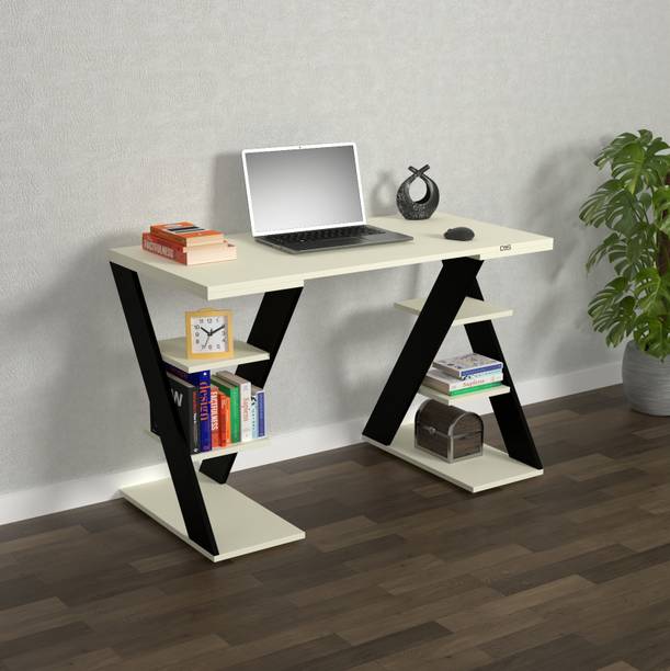 Das Yana Study for Home Office Computer Table WFH Desk with, Large Size 100 x 50 cm Engineered Wood Study Table