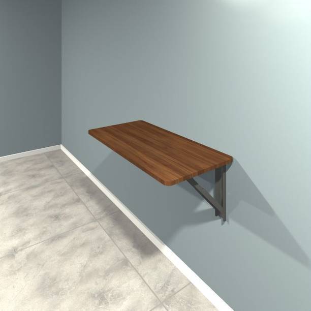 Pridiyos Folding_Table_16"x32"_Medium_Wooden Engineered Wood Study Table