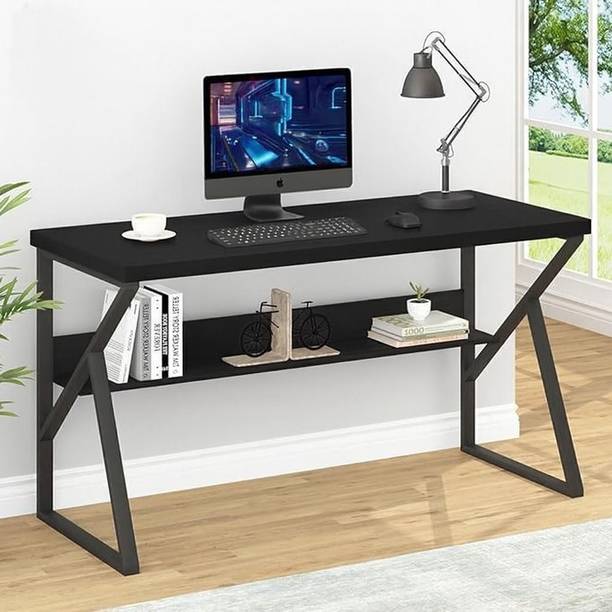 House Of Akasha Clover Study Table for Home Office Desk with Large Storage Space Gaming Desk Engineered Wood Multipurpose Table