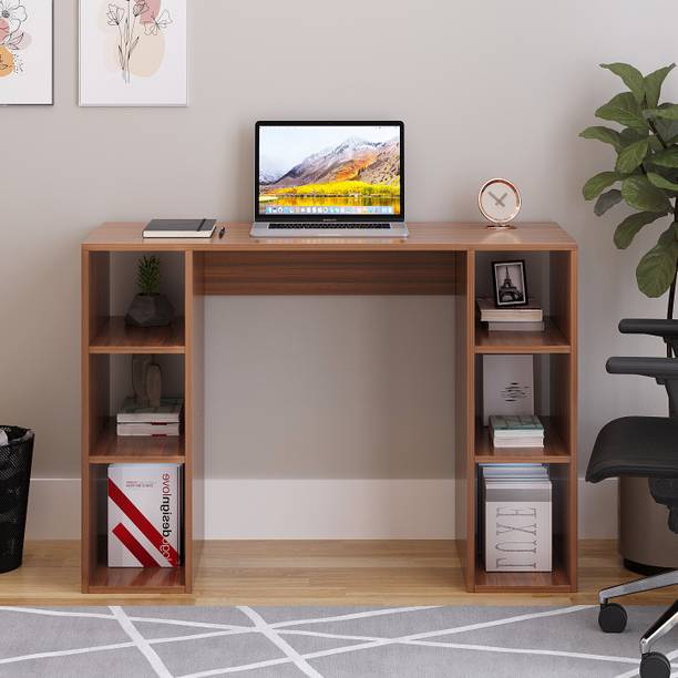 WOODWIDER Skyler WFH Computer Table & Gaming Desk with Shelf, Engineered Wood Study Table