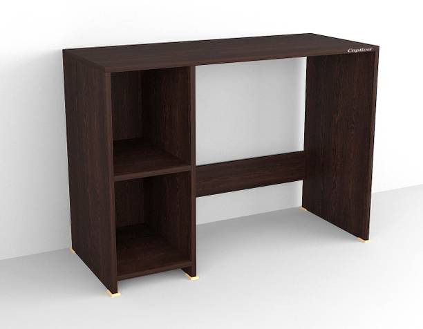 Captiver Engineered Wood Home Study Office Table 2 Close Shelf Engineered Wood Office Table