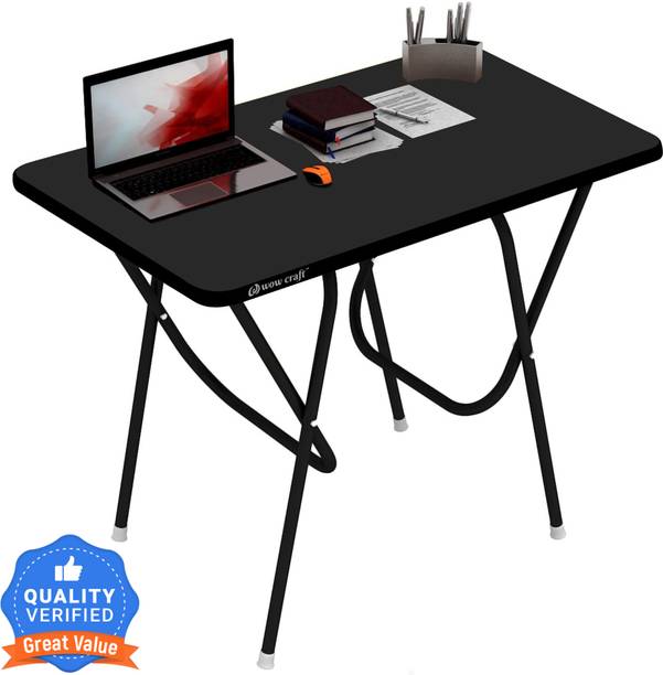 wow craft Multi Purpose Portable & Foldable Wooden Table/Desk for Home & Office Engineered Wood Study Table