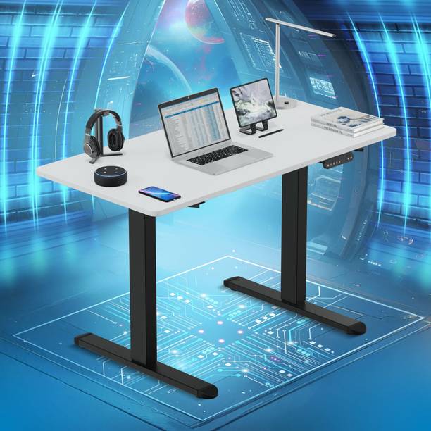 The Sleep Company Adjustable Desk 1200x600x700 | Sit-Stand Ergonomic Table | Engineered Wood Office Table