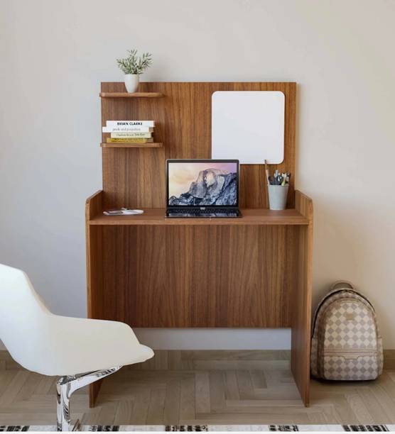 Mintwud From Pepperfry Hashimoto Writing Desk/Computer Table With Whiteboard For Home Engineered Wood Study Table