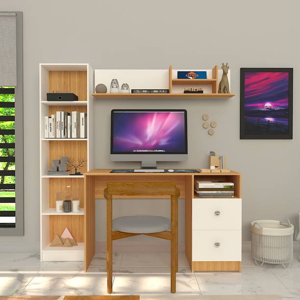 raywud Modern Ensemble Engineered Wood Study Table