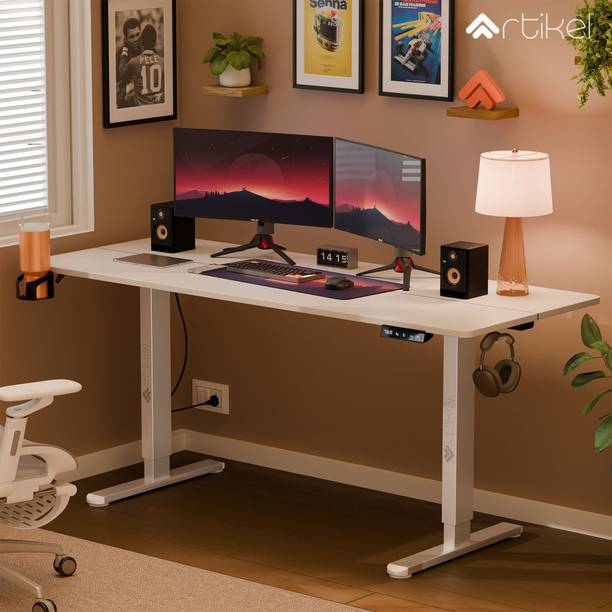 Artikel Eco Electric Height Adjustable Table Sit Stand Desk Home & Office Workspace Engineered Wood Multipurpose Table
