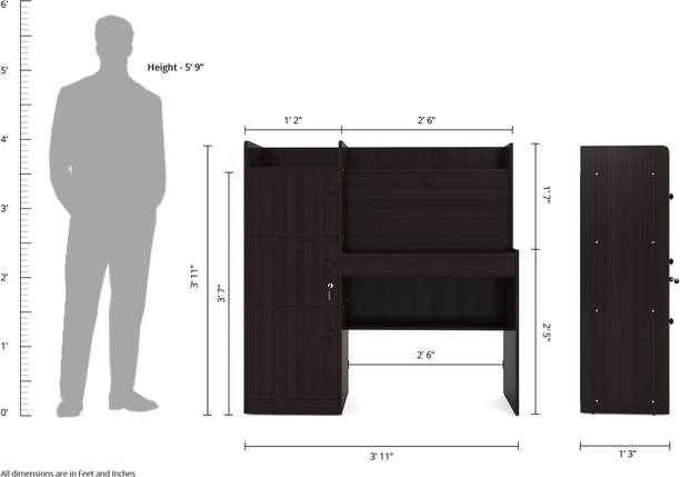 Hometown Venus Engineered Wood Study Table