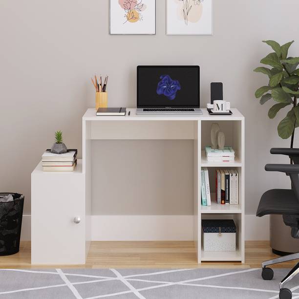 WOODWIDER Briana Computer & Gaming Desk, Engineered Wood Study Table