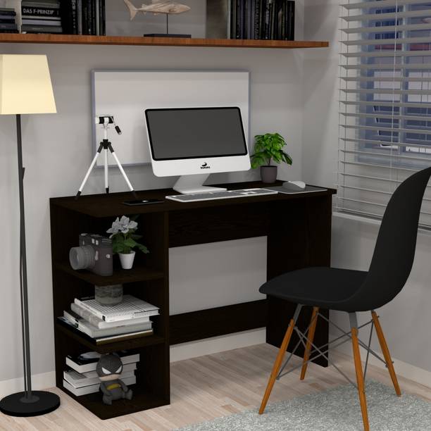SPECIALITY PANELS Corner rounded Top with 3 Tier Side Storage & Termites resistance Engineered Wood Study Table