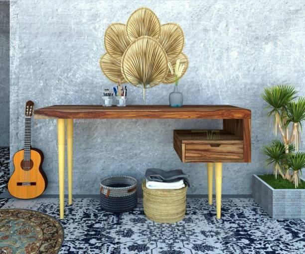 DEMIWALL Sheesham Wood Study Desk for Students | Writing Desk Solid Wood Study Table
