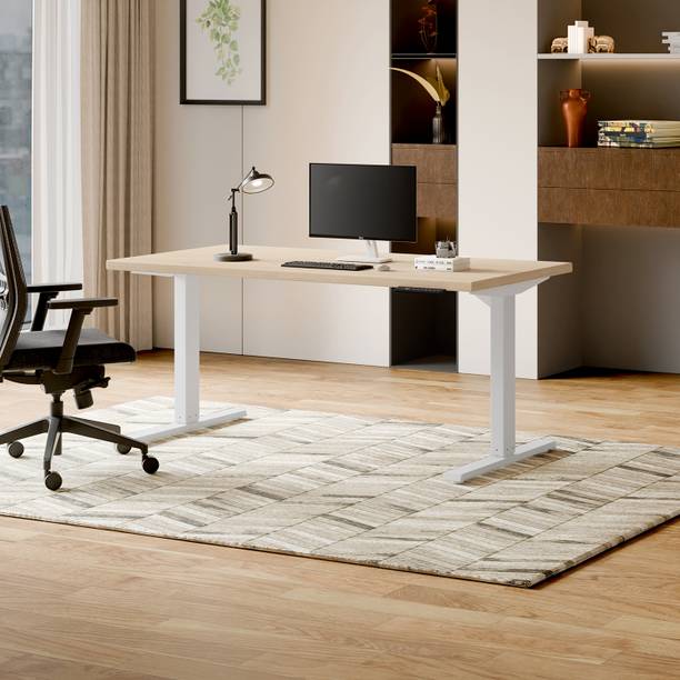 Godrej Interio Workout Table - Double Column Power Operated with 4 Memory Presets Engineered Wood Multipurpose Table