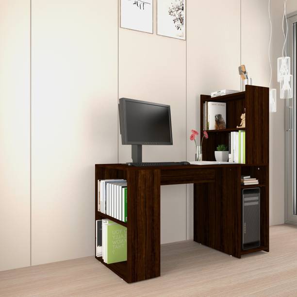 spacesbyU Oak Neo Study Table Engineered Wood Study Table