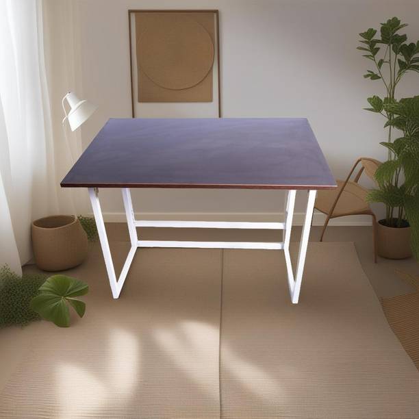 HOUSETECH FOLDING TABLE DOOR TYPE LEG BIG Engineered Wood Study Table