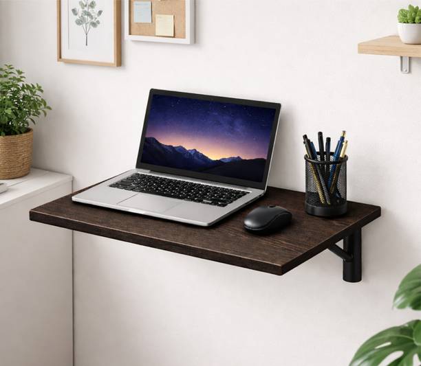 Enigmatic Woodworks Medium Wall Mounted Folding Study Table Engineered Wood Multipurpose Table