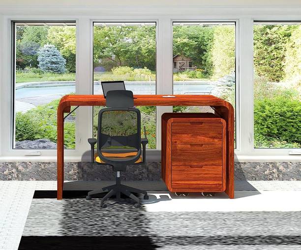DEMIWALL Solid Wood Office Table