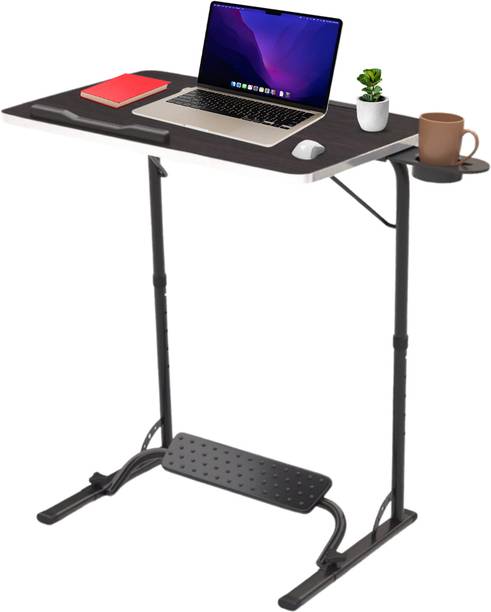 wow craft XL Pro Laptop table with cup holder | Adjustable Height & Angles | Engineered Wood Multipurpose Table