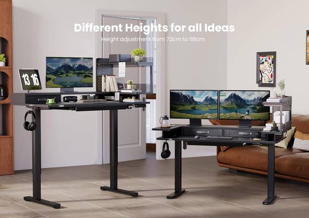 Artikel Stackon Electric Height Adjustable Table | Sit Stand Desk | Home & Office Engineered Wood Multipurpose Table