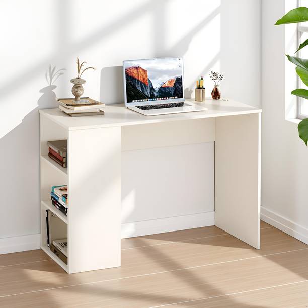 FURNEASER Lexus Computer Table with Shelf, Laptop Table Standard Size, Engineered Wood Study Table