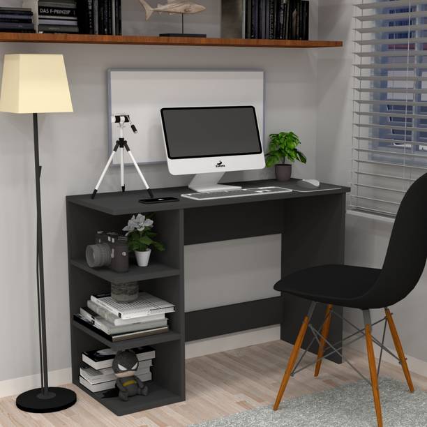 SPECIALITY PANELS Corner rounded Top with 3 Tier Side Storage & Termites resistance Engineered Wood Study Table