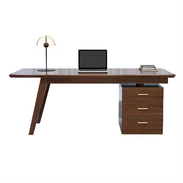 NG Decor Solid Wood Writing Desk – Elegant, Durable Home Office Desk with Spacious Solid Wood Multipurpose Table