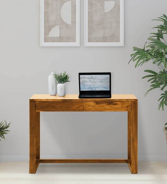 UNITEK FURNITURE Sheesham Computer Desk for Home Office Writing Laptop Table Solid Wood Study Table
