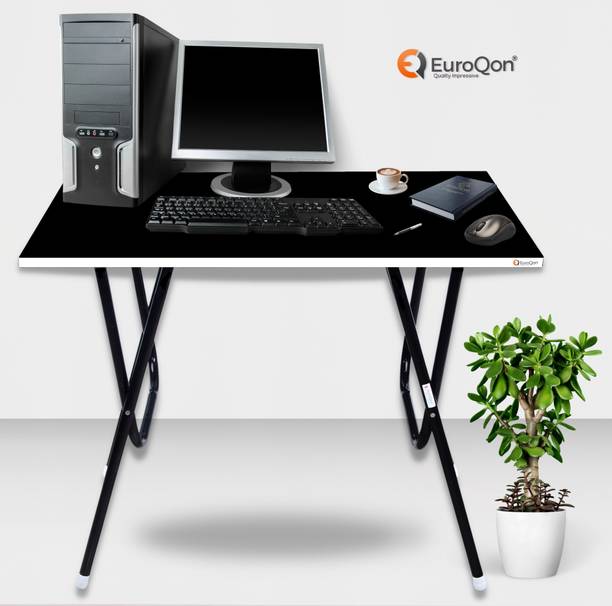 EuroQon Fold Space Saver Foldable Engineered Wood Study Table