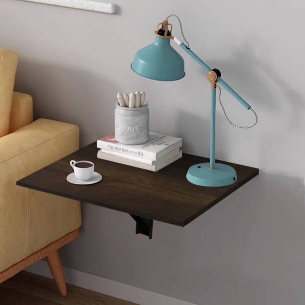 Torche Wooden Wall Mounted Folding Coffee and Tea Table & Bed Side Table and Study Engineered Wood Multipurpose Table