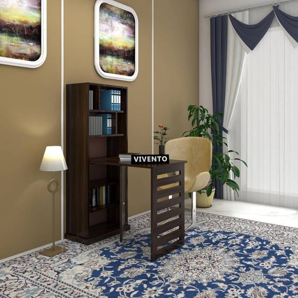 VIVENTO Sheesham Wood Office Study Table With Folding Table Top For Study Room/ Office | Solid Wood Multipurpose Table
