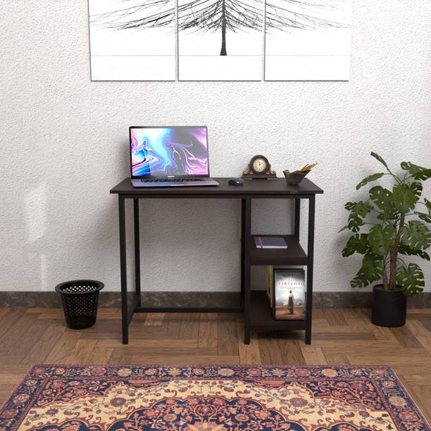 Das Aanya Table with Metal Frame/Computer Desk/Study Laptop Table for Home & Office Engineered Wood Office Table