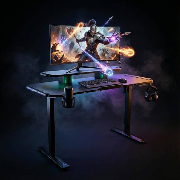 Artikel Artikel Phantom Electric Height Adjustable Gaming Table for Home & Office Engineered Wood Study Table