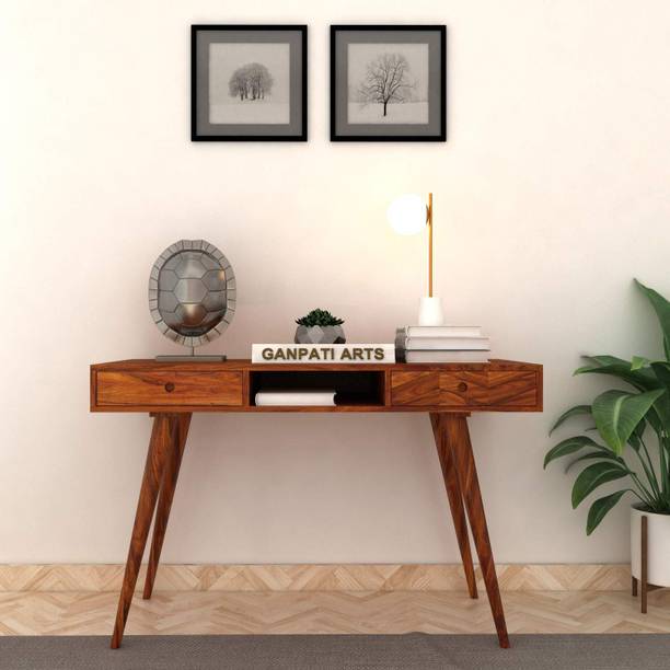 Ganpati Arts Wooden Study Table/Console Table For Kid's/Home Solid Wood Study Table