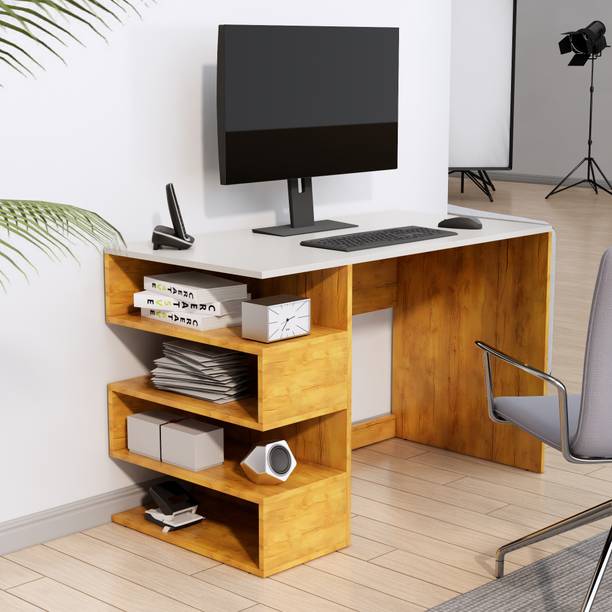 Hexa Red Study Table for Adults, Computer Table, Study Table for Students, Office Table Engineered Wood Study Table