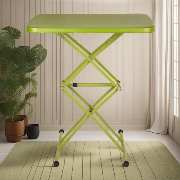 Supreme Scissor Height Adjusting Table, Mehandi Green Plastic Study Table