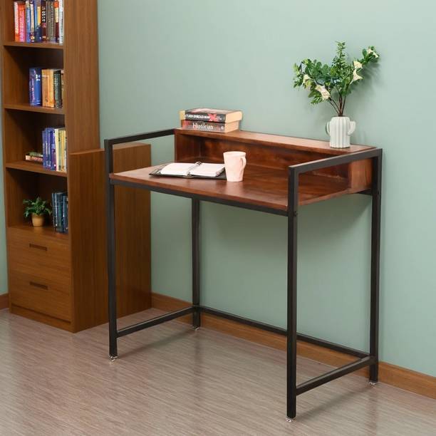 KATHGODAM FURNISHERS Minicoy Metal Study Table Solid Wood Study Table