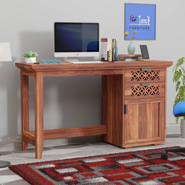 GF Furniture Sheesham Multipurpose Study Table for Home/Office Area, WorkDesk ,Computer Table Solid Wood Study Table