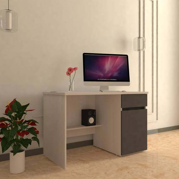 spacesbyU Agasta Study Table with 25mm Thick Top | Handle-Less Aluminium Profile Design | Engineered Wood Study Table
