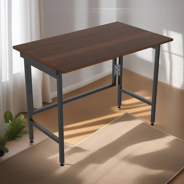 InnoFur Aplos Folding Desk/Folding Table/Study Table/Laptop Table Large (Brown) Engineered Wood Study Table