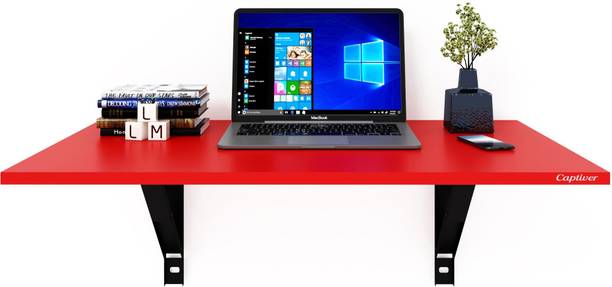 Captiver Wooden Wall Mounted Multipurpose Foldable Study Table 80X53 CM Top Engineered Wood Office Table