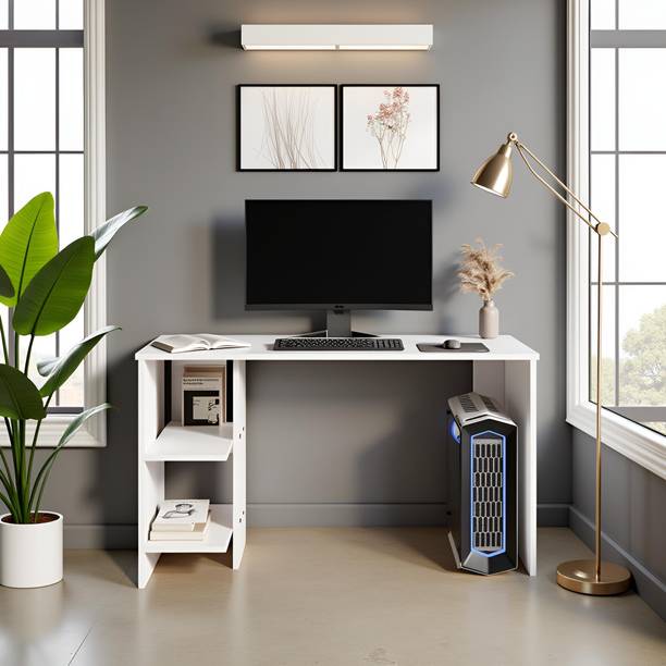 HOMIBOSS Computer Table for Home - Study Table for Students, | 100 x 50 x 77 cm Engineered Wood Multipurpose Table