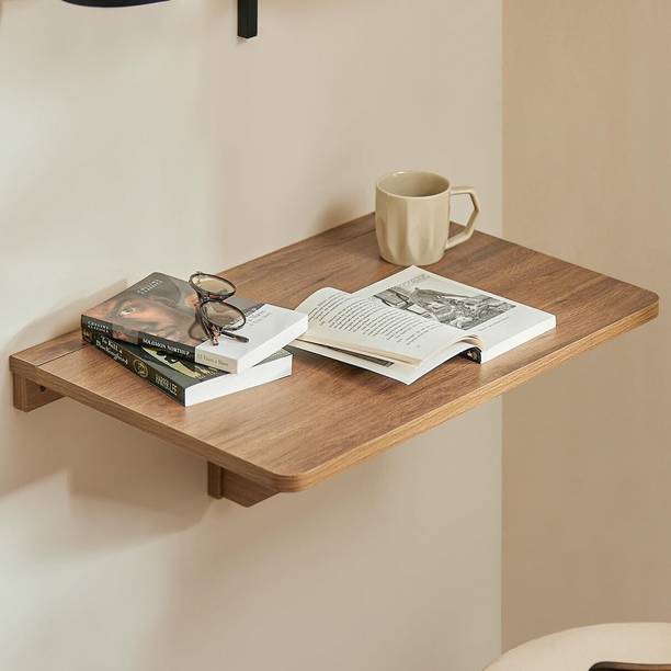 carpentray Wooden Rustic Wall-Mounted Drop-Leaf Study Table Solid Wood Study Table