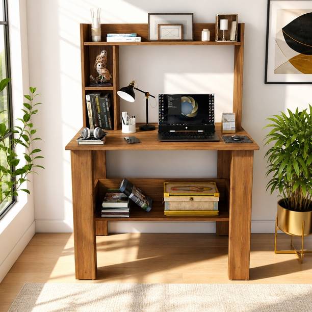Flipkart Perfect Homes Study Table with Storage Cabinet | Modern Office Desk | Computer Work Table Engineered Wood Study Table