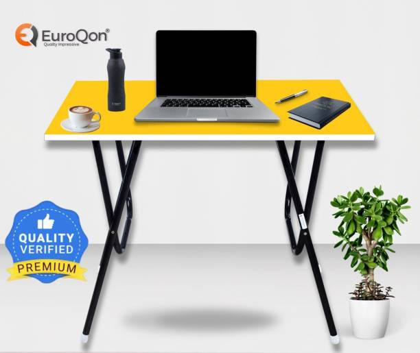 EuroQon Fold Space Saver Foldable Engineered Wood Study Table