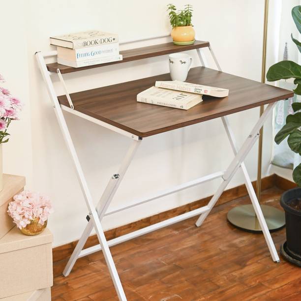 Faburaa Venus 36x24 Foldable Table for Home and Office, Computer & Laptop, Study Desk Engineered Wood Study Table