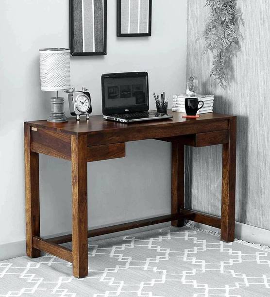 AMBICA WOODMART study table with storage, computer desk, wooden computer table, computer table Solid Wood Study Table
