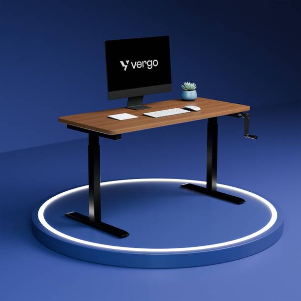 Vergo Vergo Move M1 Manual Standing Desk 1200 x 600, Sit-Stand Height Adjustable Table Engineered Wood Office Table