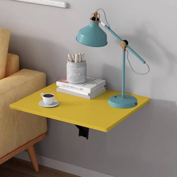 Torche Wooden Wall Mounted Folding Coffee and Tea Table & Bed Side Table and Study Engineered Wood Multipurpose Table