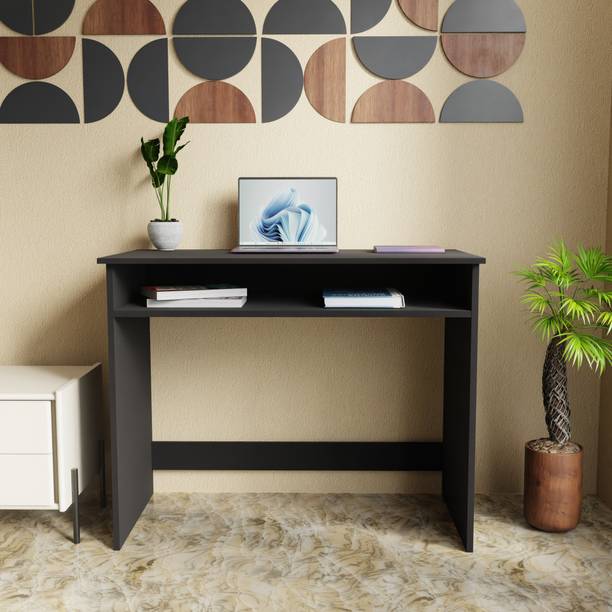 Divysa Modern Home Office Desk with Utility Storage Engineered Wood Multipurpose Table