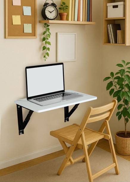 Flipkart Perfect Homes Studio Multipurpose Folding Study Table,Office Table,Laptop Table,Wall Foldable Table Engineered Wood Office Table